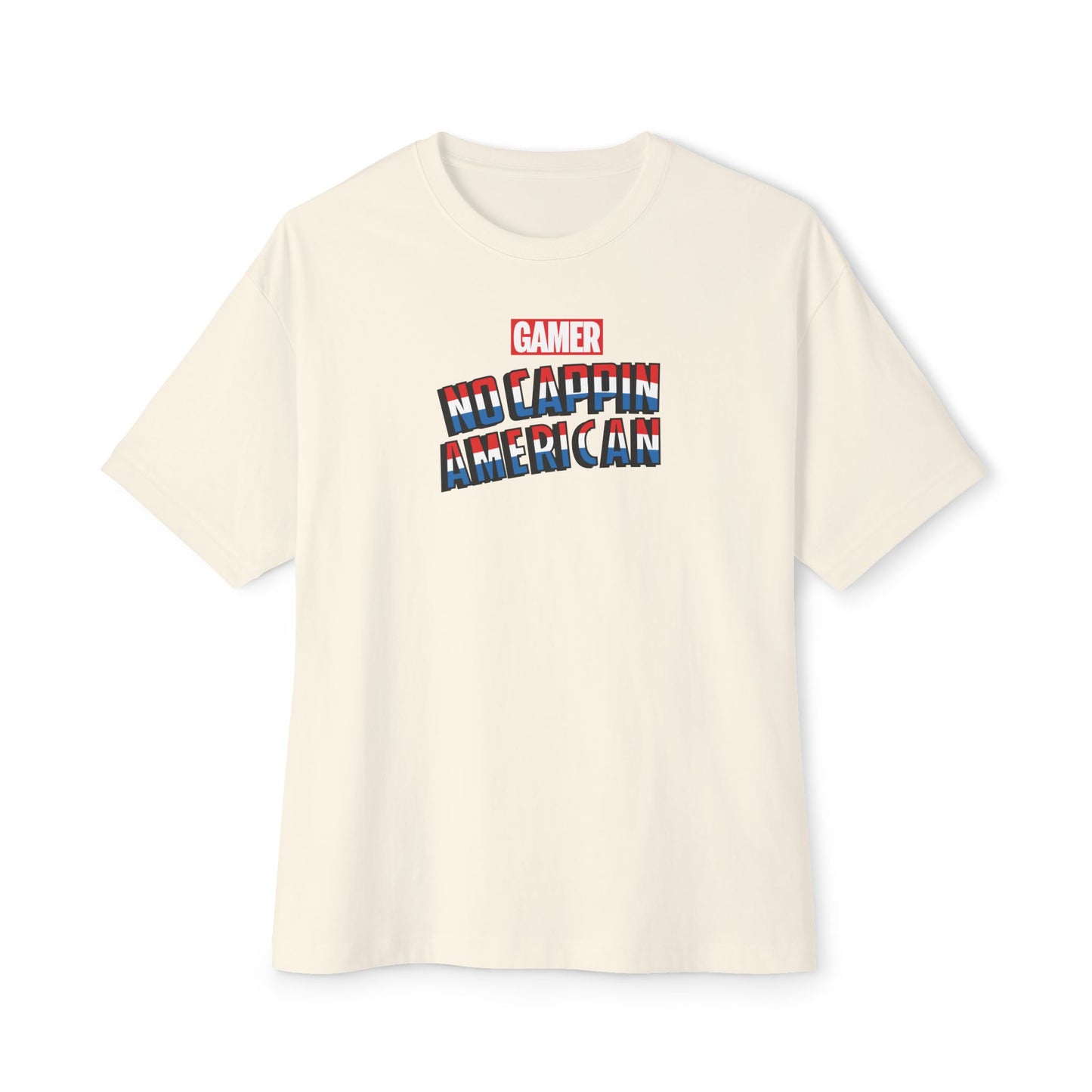 NO CAPPIN AMERICAN. Unisex Oversized Boxy Tee