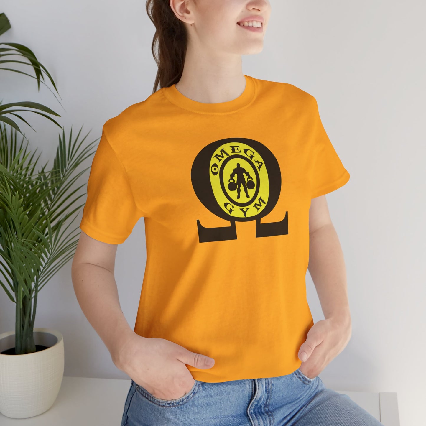 OMEGA GYM. Unisex Jersey Short Sleeve Tee