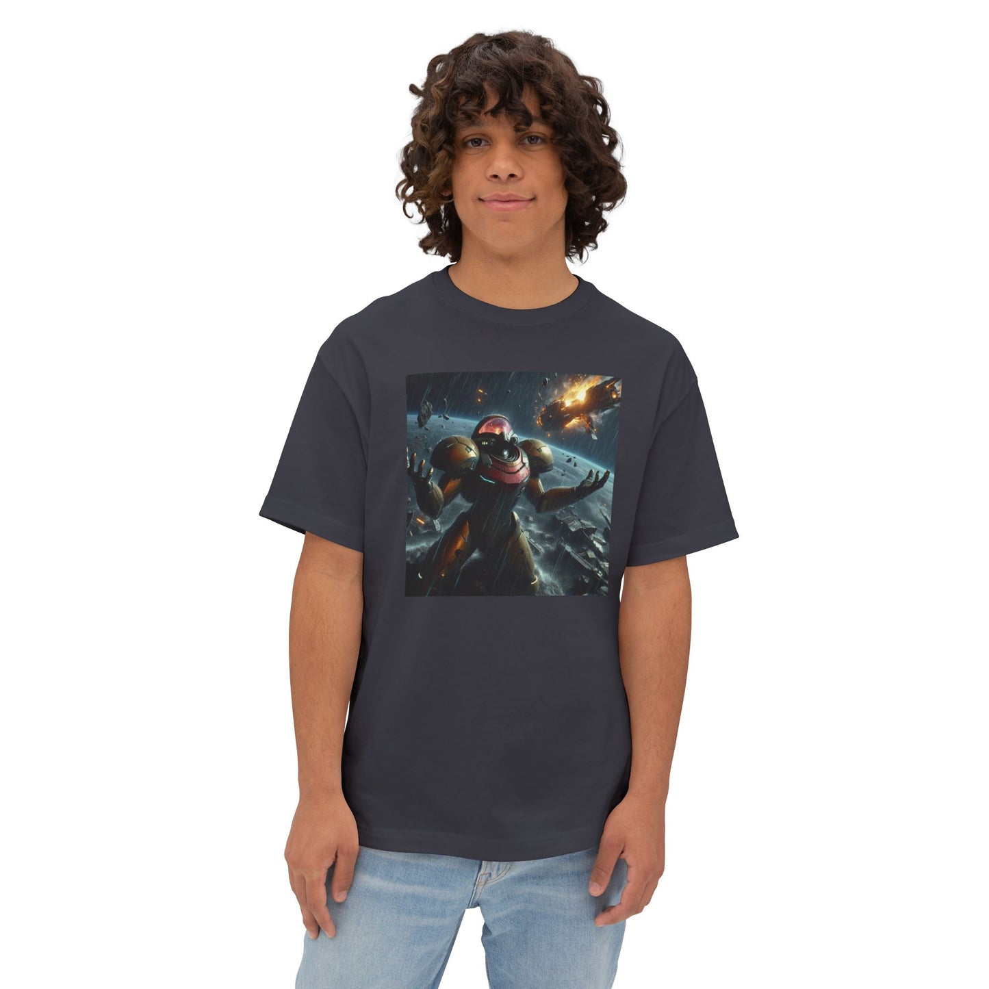 MISSION FAILED (AI generated). Unisex Oversized Boxy Tee