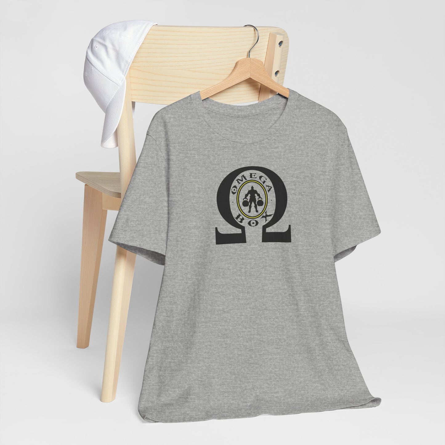 OMEGA BOX. Unisex Jersey Short Sleeve Tee