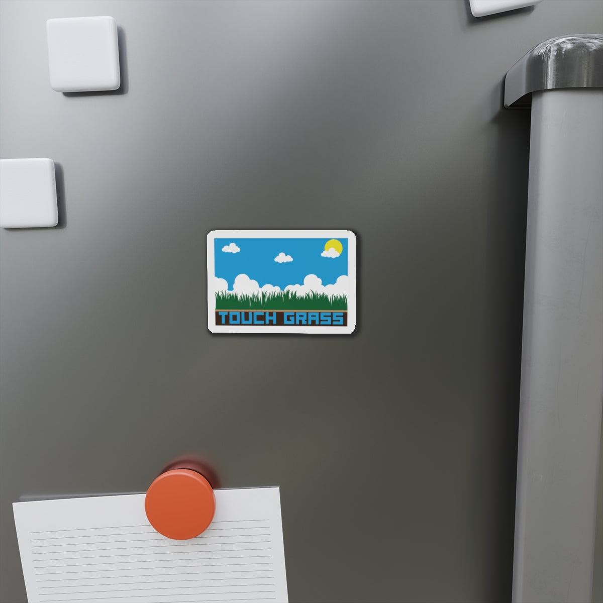 TOUCH GRASS. Die-Cut Magnets