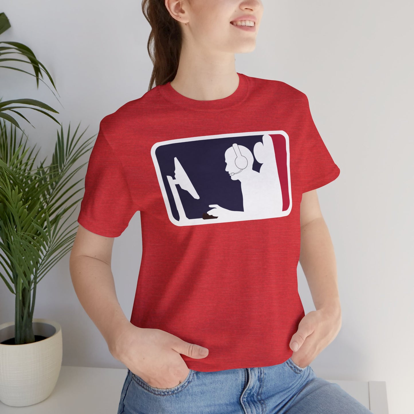 MAJOR LEAGUE GAMER (PC). Unisex Jersey Short Sleeve Tee