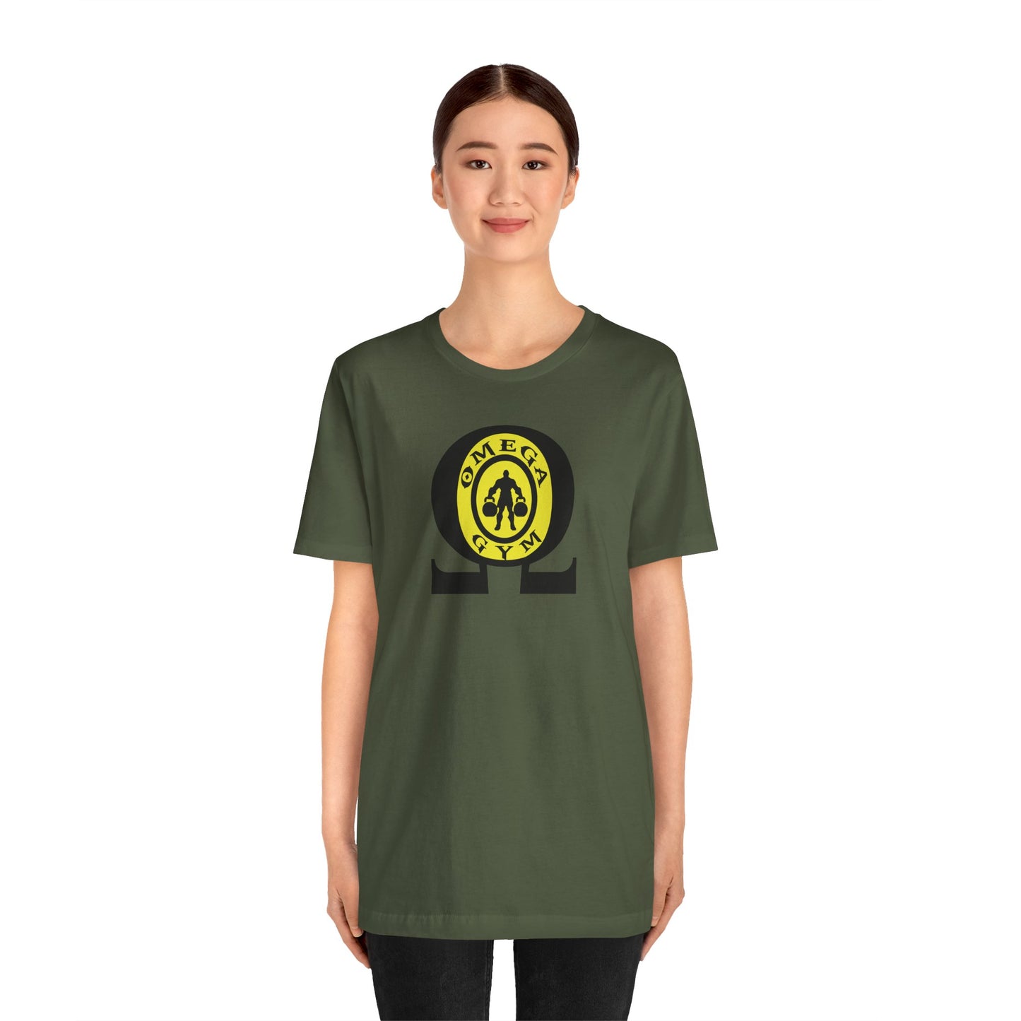 OMEGA GYM. Unisex Jersey Short Sleeve Tee