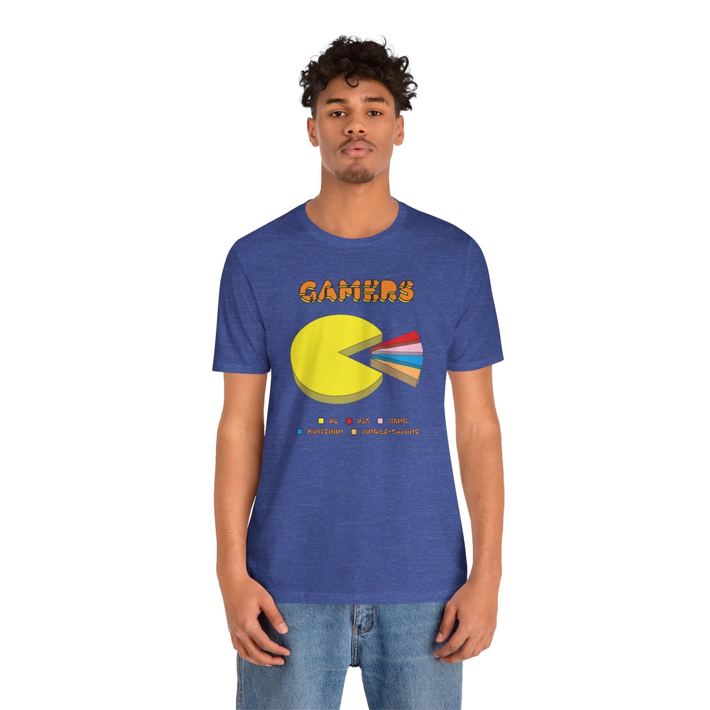 PC MAN EATS. Unisex Jersey Short Sleeve Tee