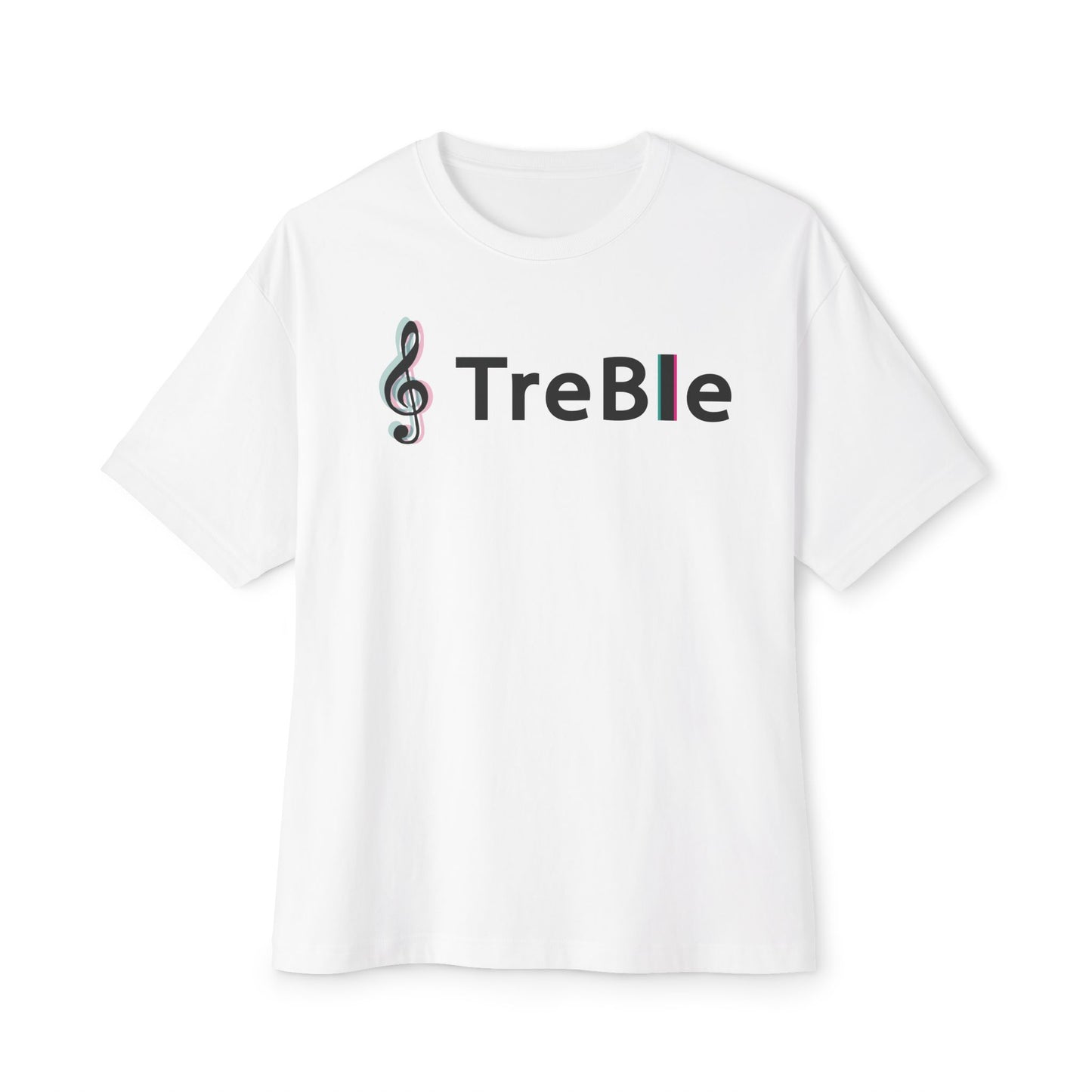 TREBLE TOCK. Unisex Oversized Boxy Tee