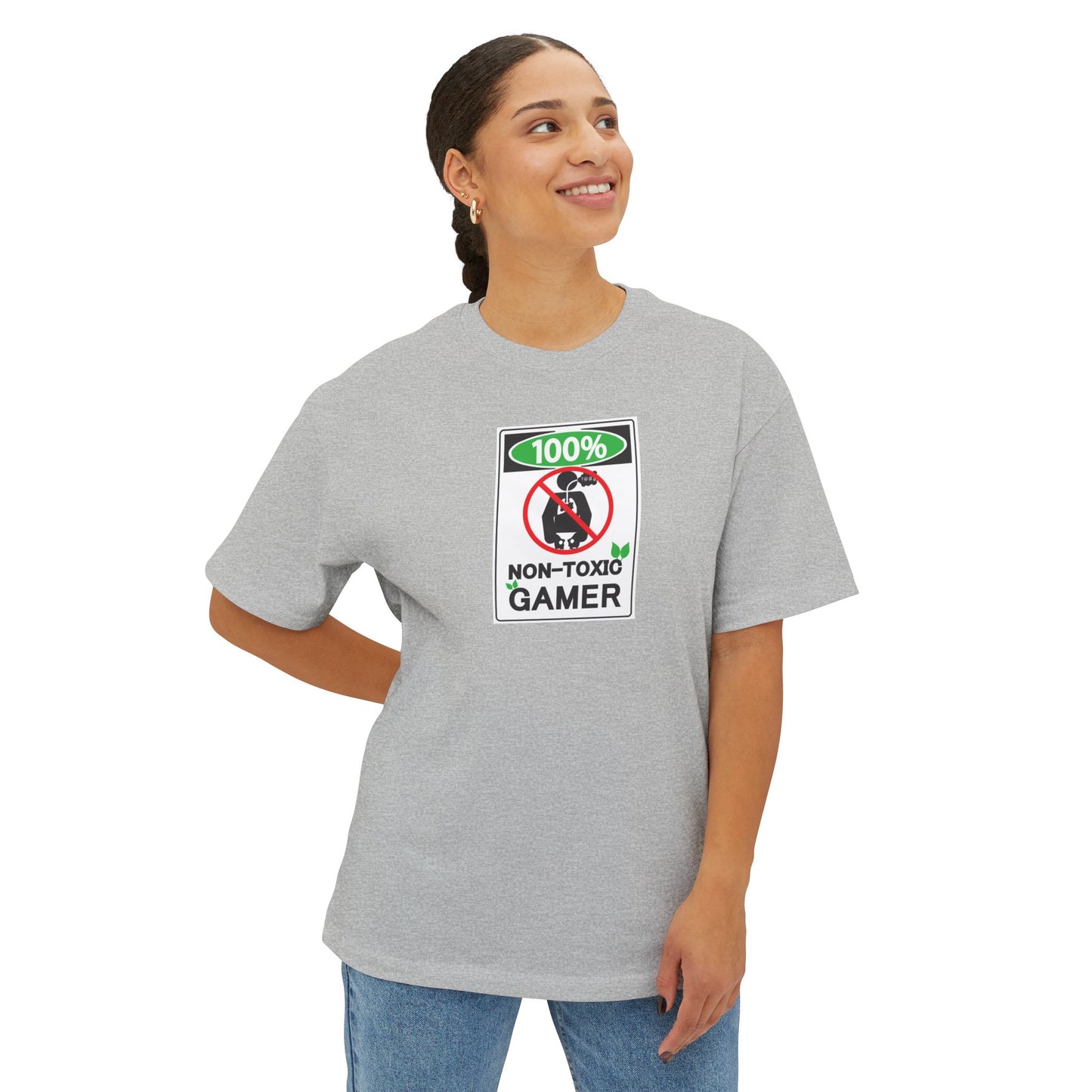 NON-TOXIC GAMER. Unisex Oversized Boxy Tee