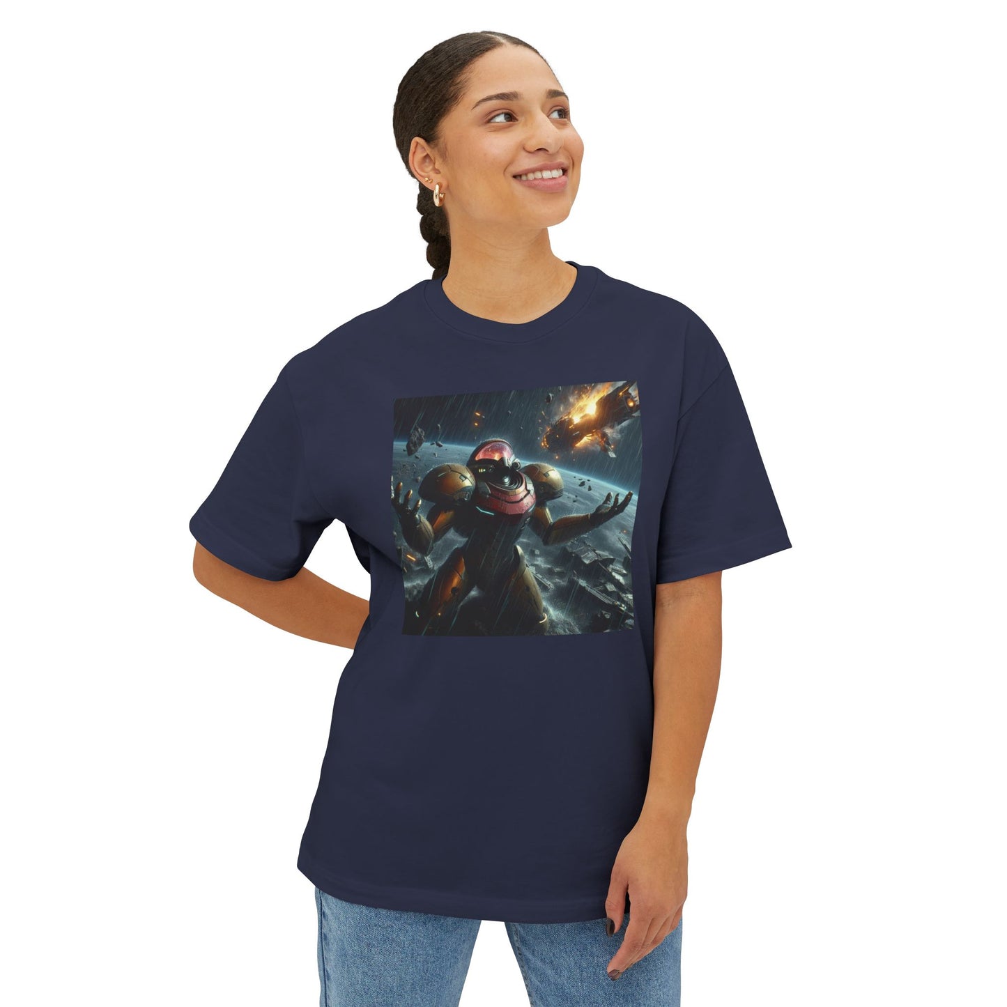 MISSION FAILED (AI generated). Unisex Oversized Boxy Tee