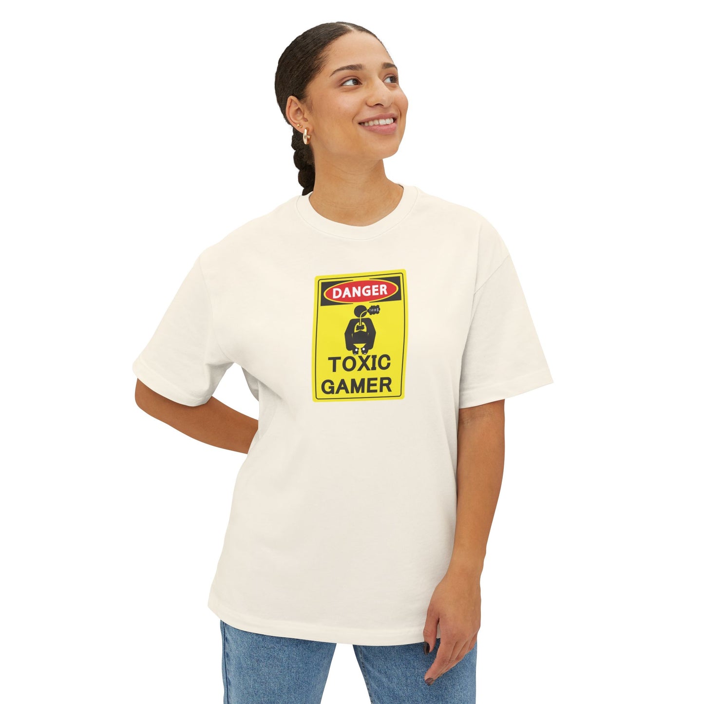 TOXIC GAMER. Unisex Oversized Boxy Tee