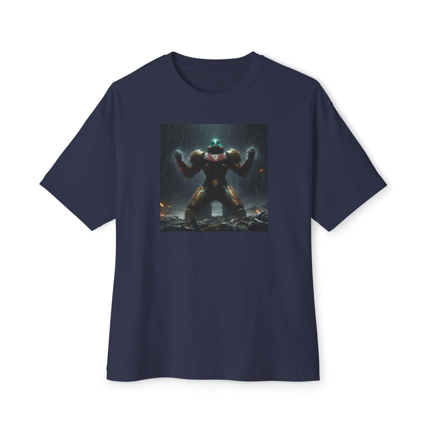 DEAD PLANET (AI generated). Unisex Oversized Boxy Tee
