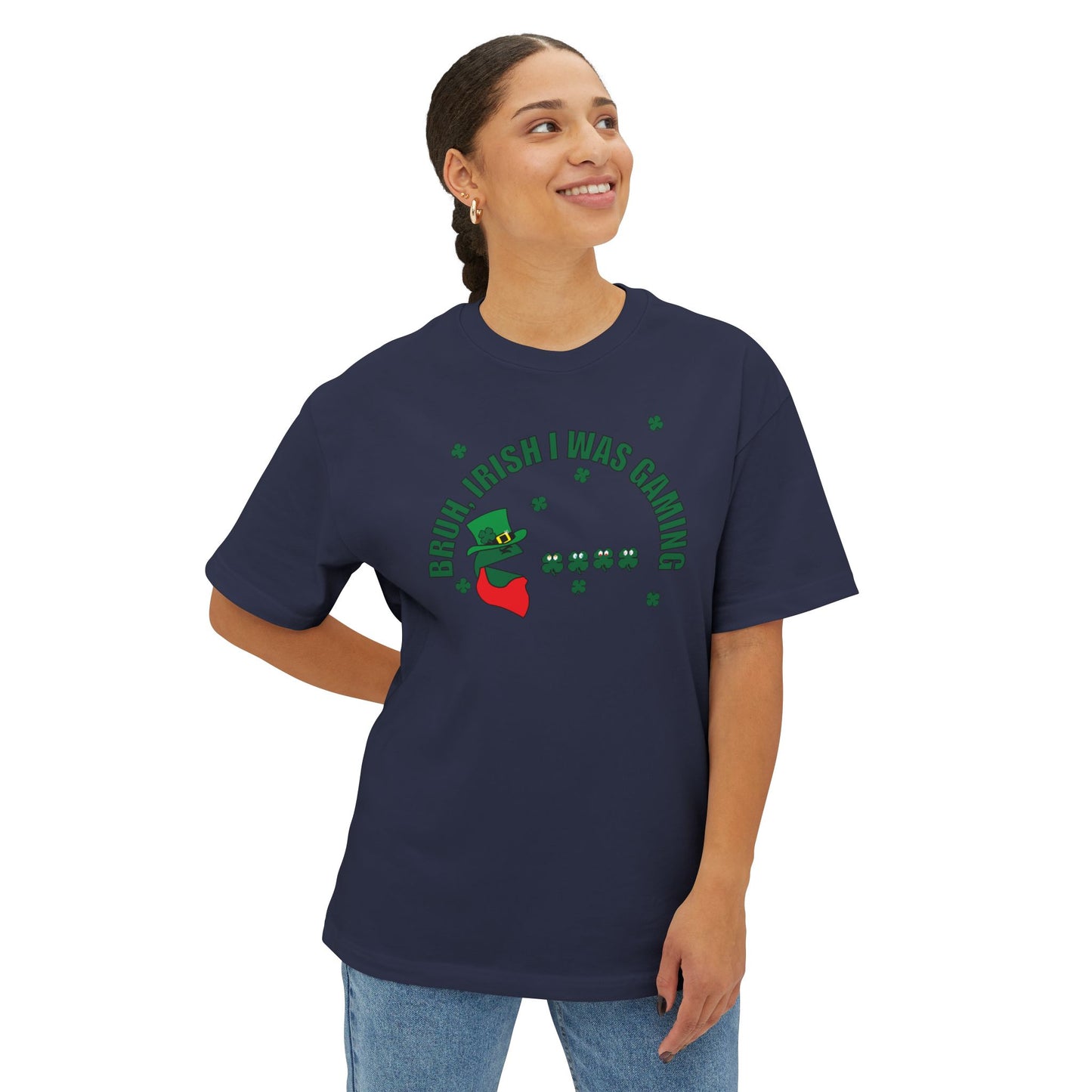 LUCKY GAMER. Unisex Oversized Boxy Tee
