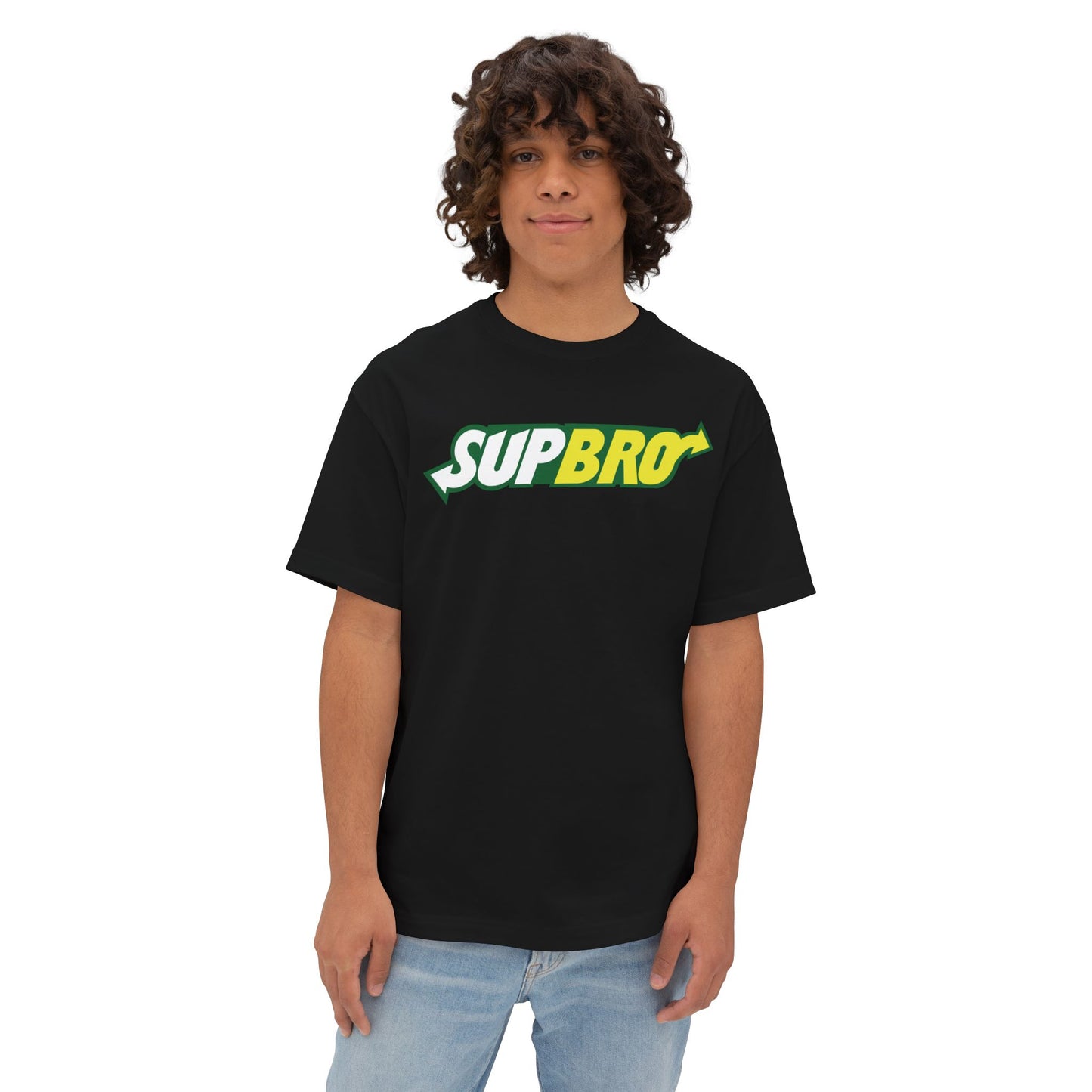 SUPBRO. Unisex Oversized Boxy Tee