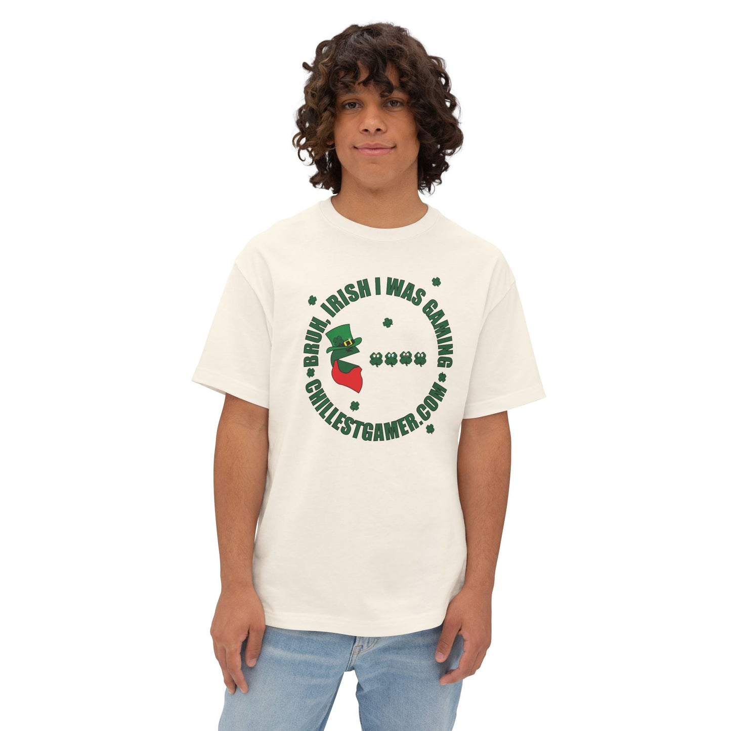 LUCKY GAMER V2. Unisex Oversized Boxy Tee