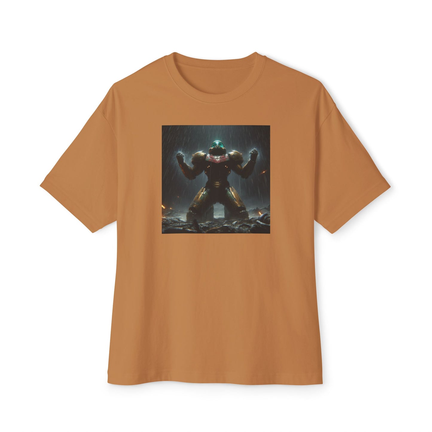 DEAD PLANET (AI generated). Unisex Oversized Boxy Tee