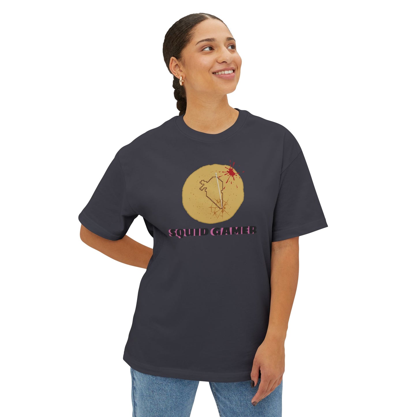 SQUID GAMER. Unisex Oversized Boxy Tee
