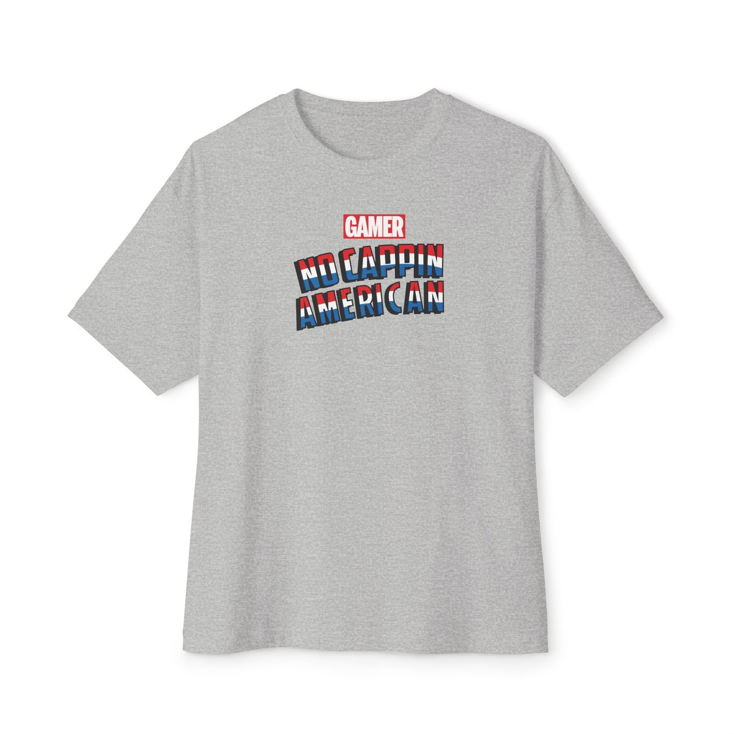 NO CAPPIN AMERICAN. Unisex Oversized Boxy Tee