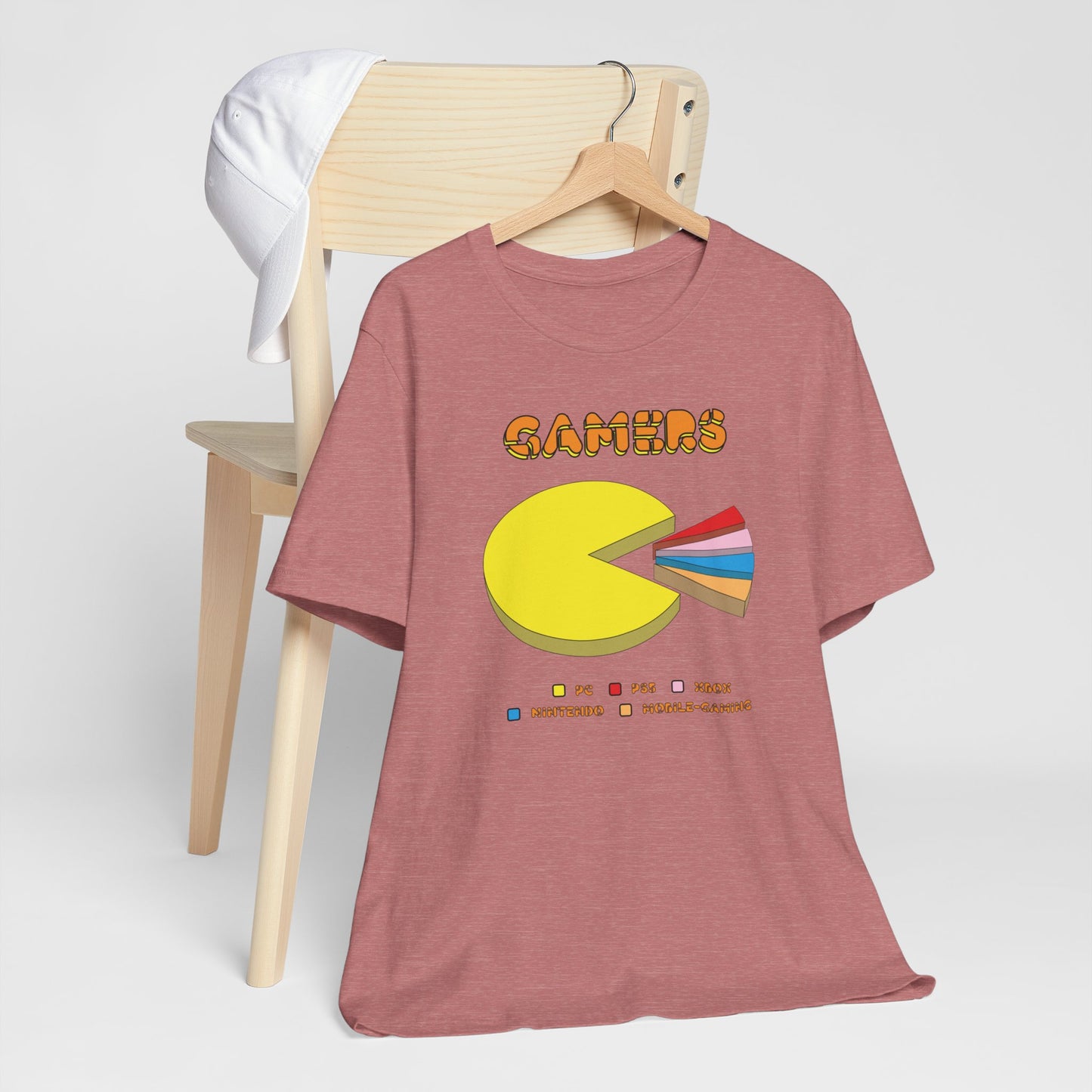 PC MAN EATS. Unisex Jersey Short Sleeve Tee