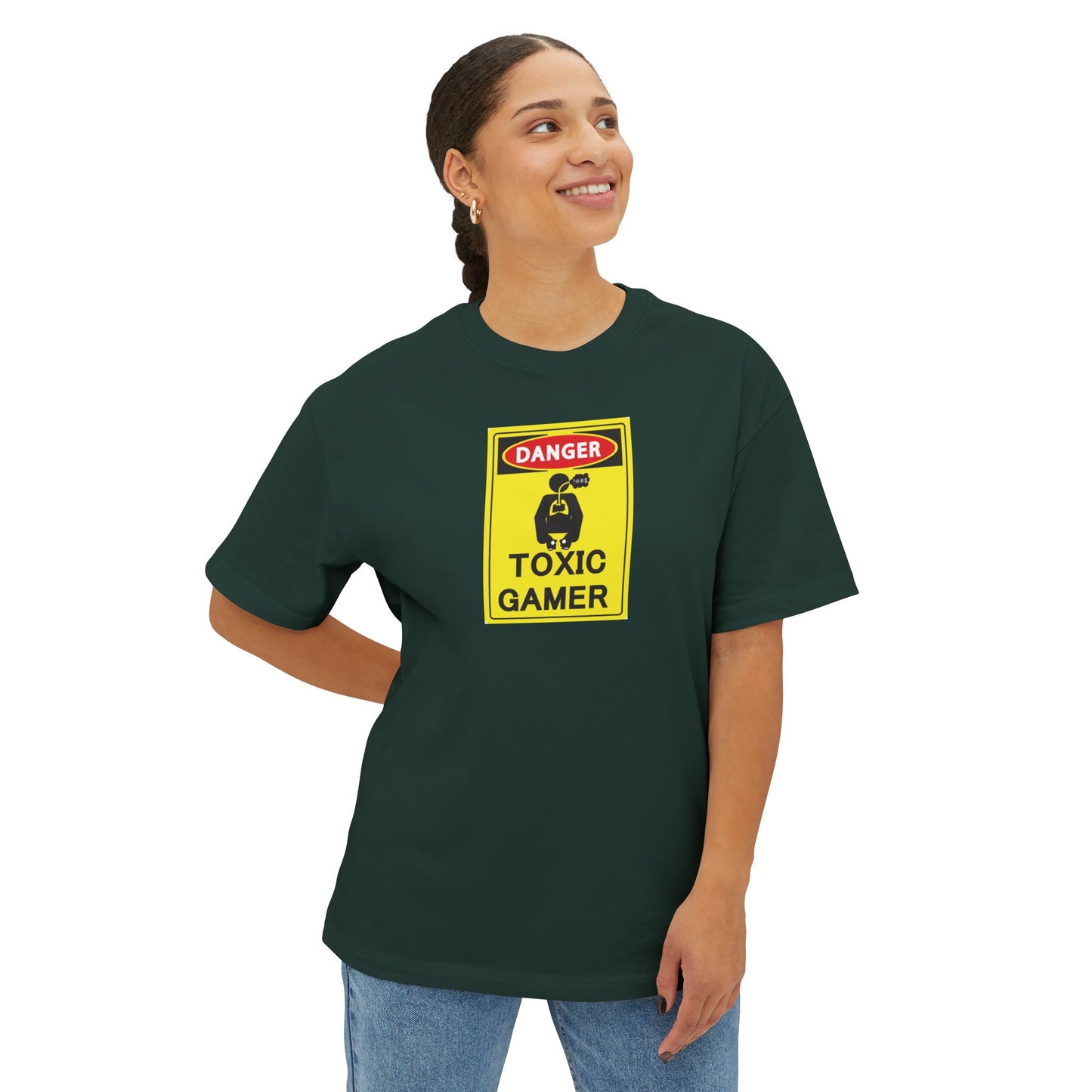 TOXIC GAMER. Unisex Oversized Boxy Tee