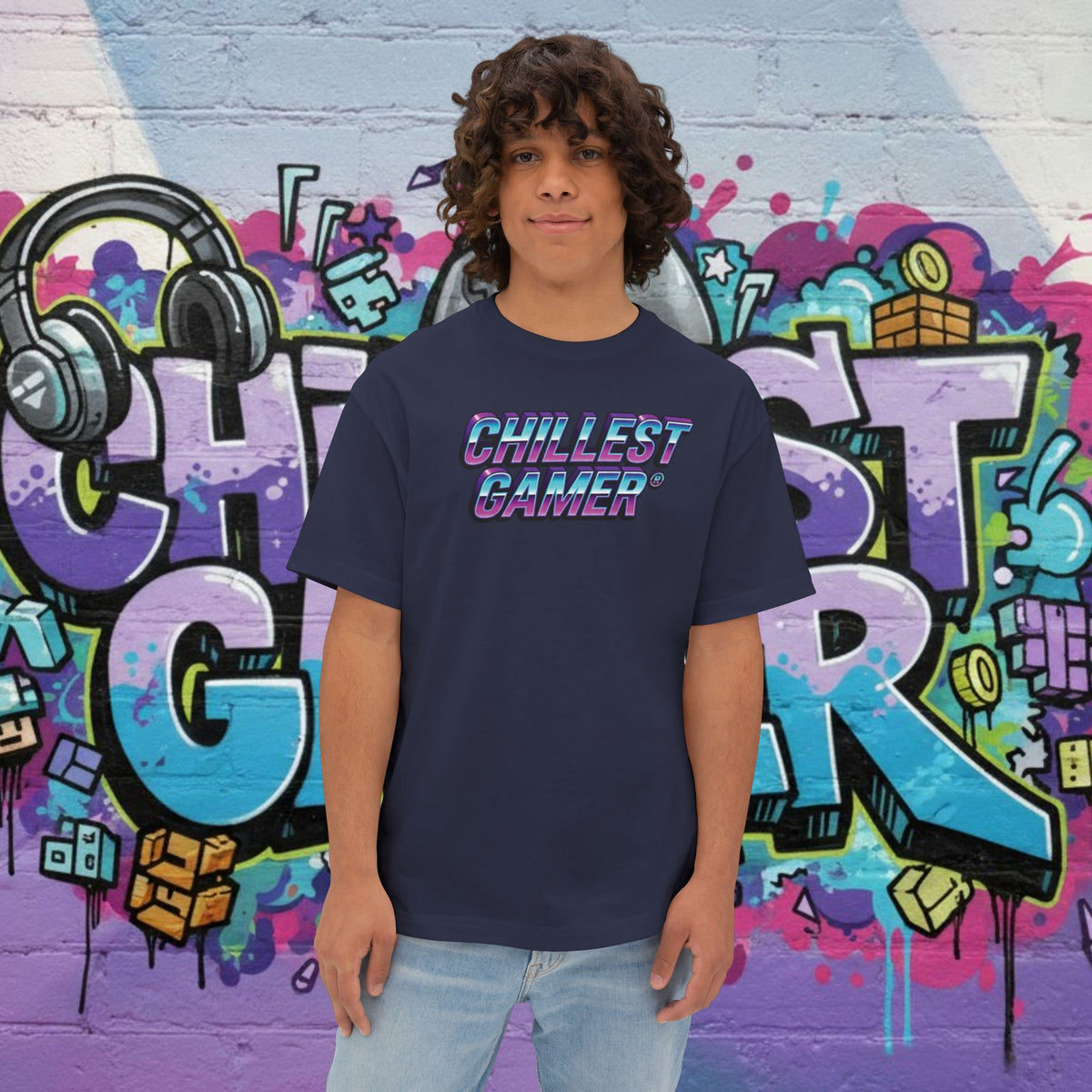 CHILLEST GAMER. Unisex Oversized Boxy Tee