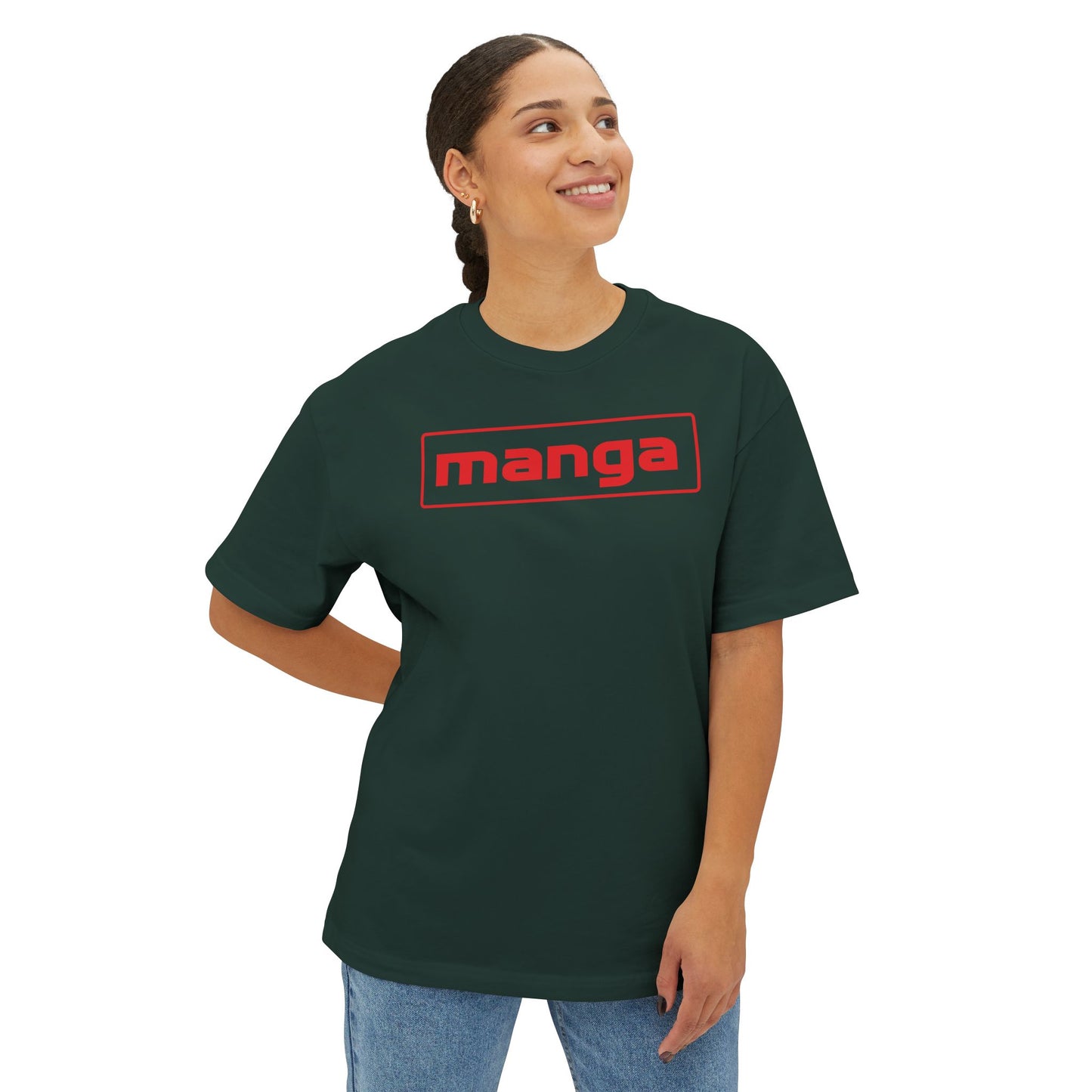MANCO MANGA. Unisex Oversized Boxy Tee