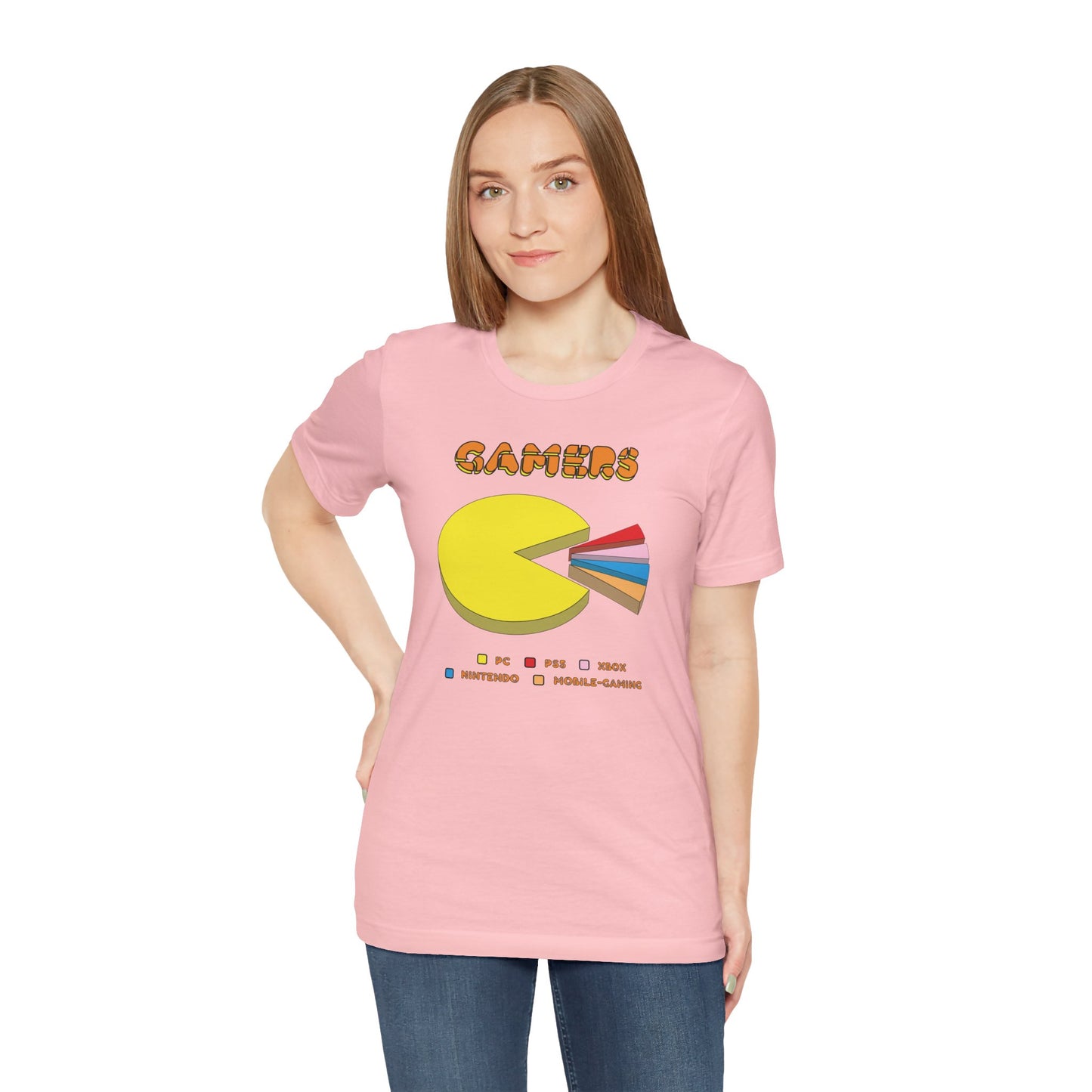 PC MAN EATS. Unisex Jersey Short Sleeve Tee