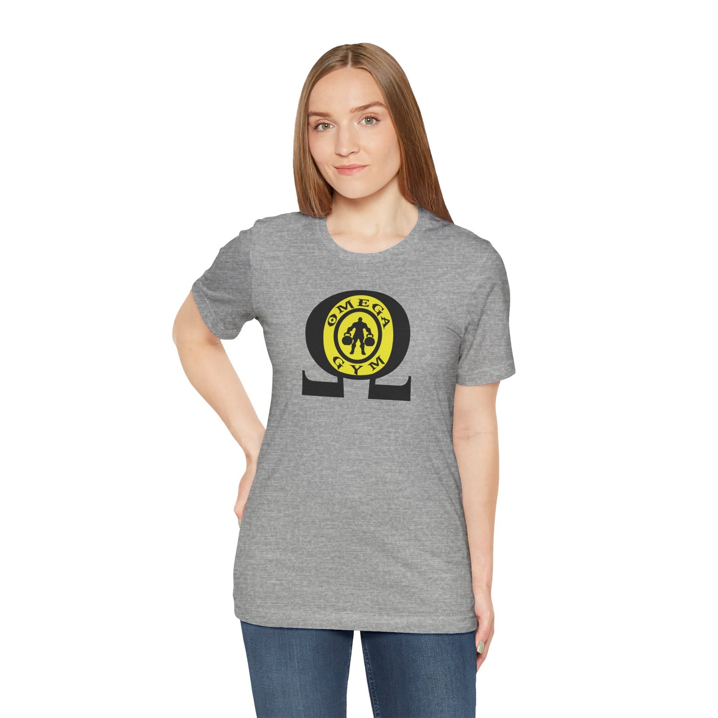 OMEGA GYM. Unisex Jersey Short Sleeve Tee