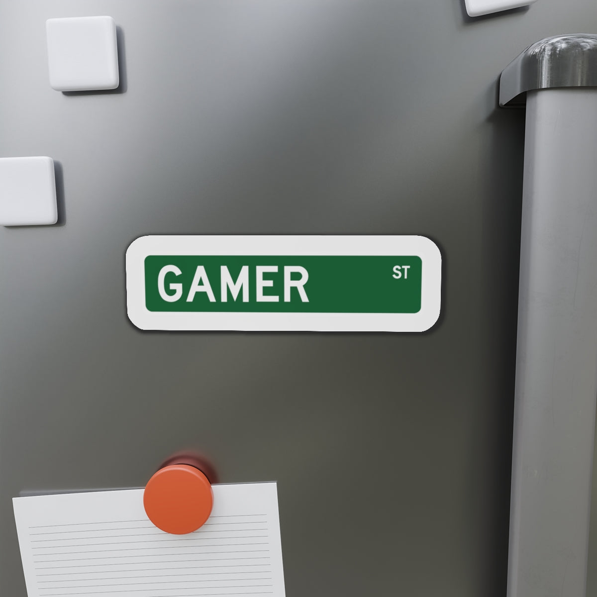 GAMER STREET. Die-Cut Magnets