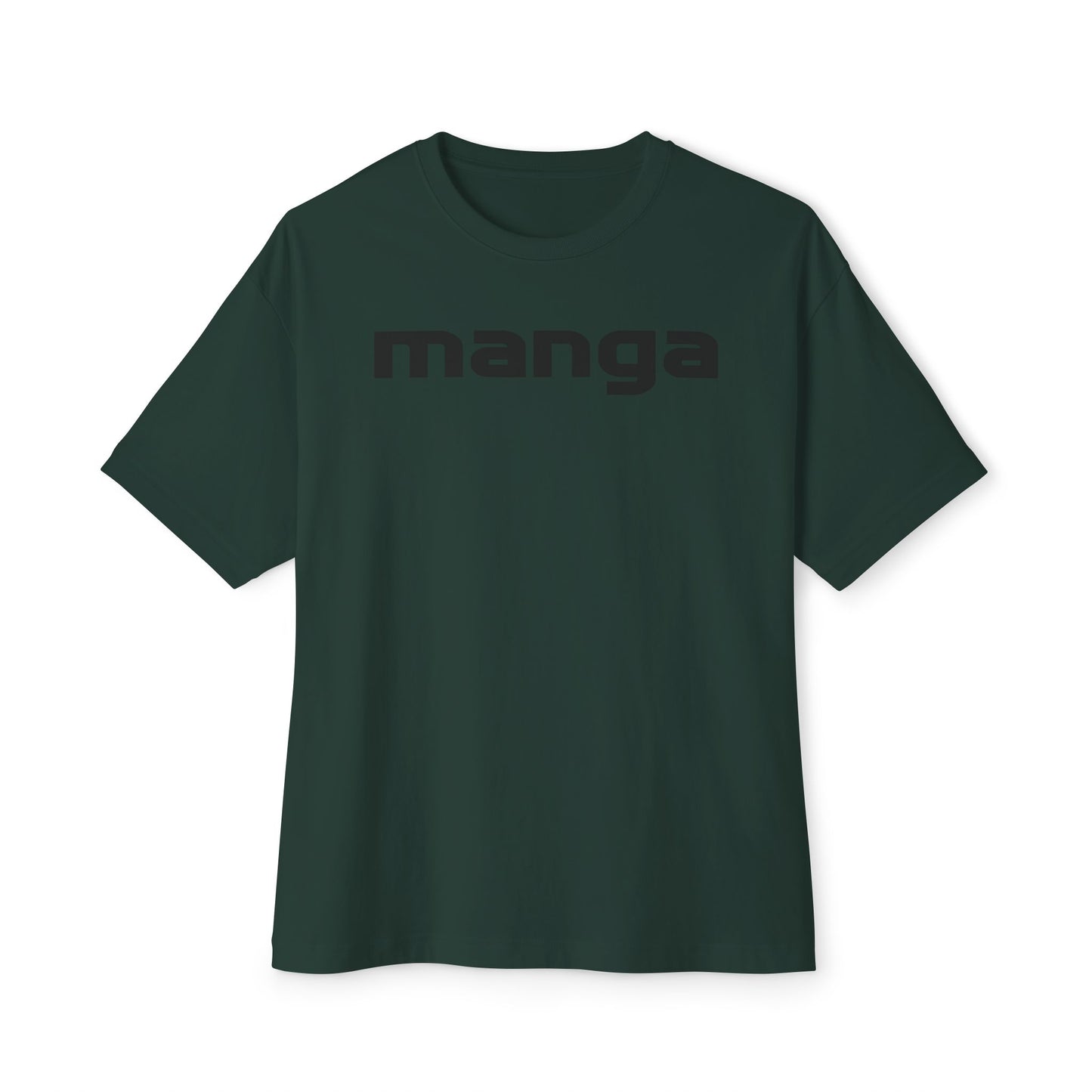 MANCO MANGA BLACK. Unisex Oversized Boxy Tee