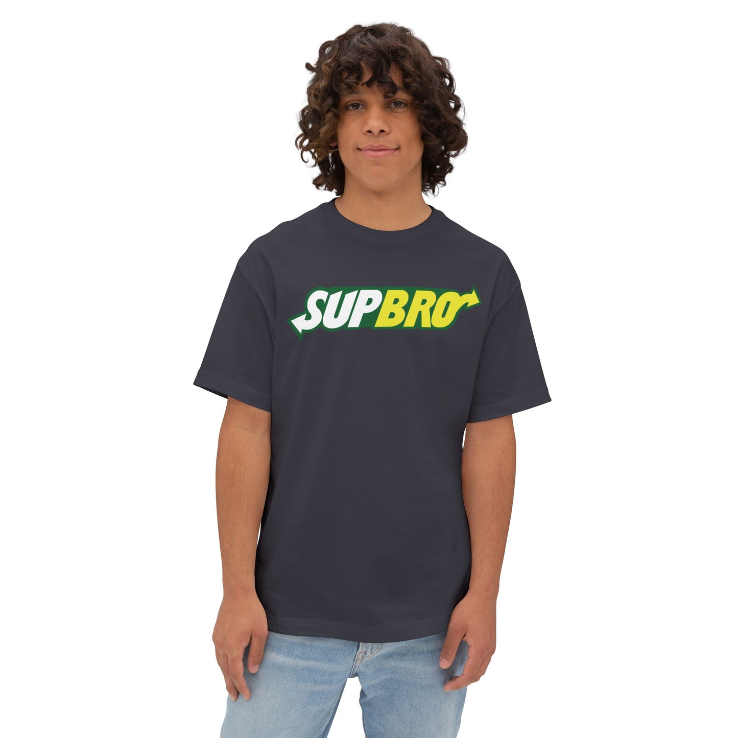 SUPBRO. Unisex Oversized Boxy Tee