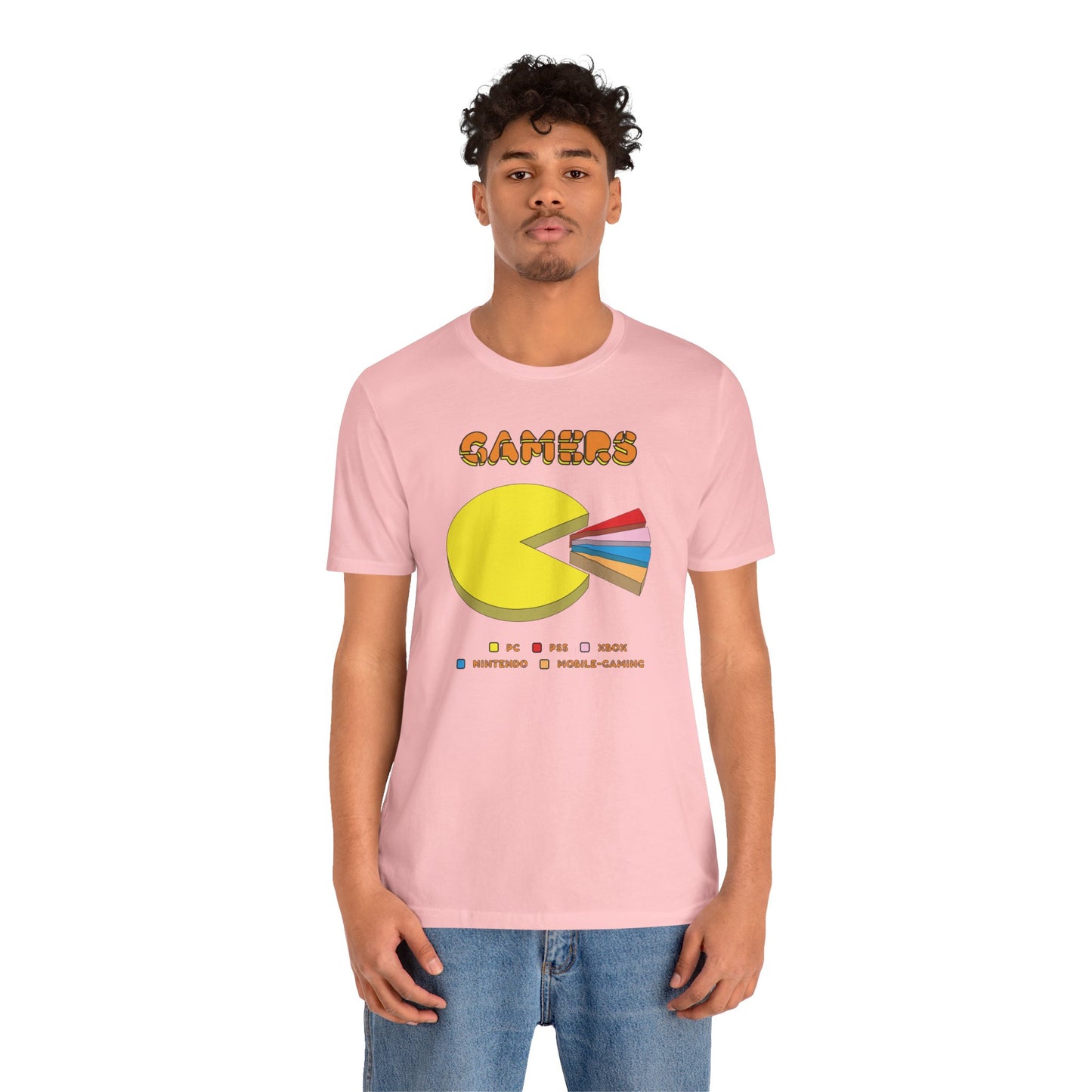 PC MAN EATS. Unisex Jersey Short Sleeve Tee