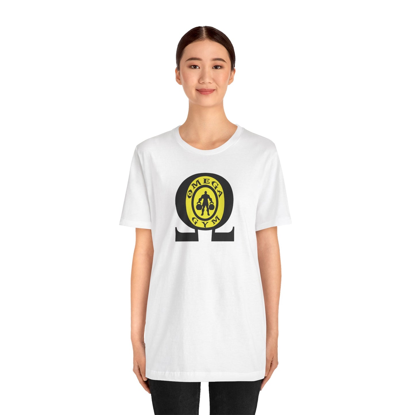 OMEGA GYM. Unisex Jersey Short Sleeve Tee