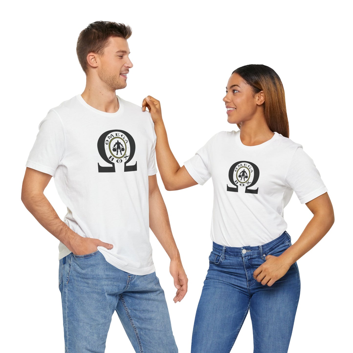 OMEGA BOX. Unisex Jersey Short Sleeve Tee