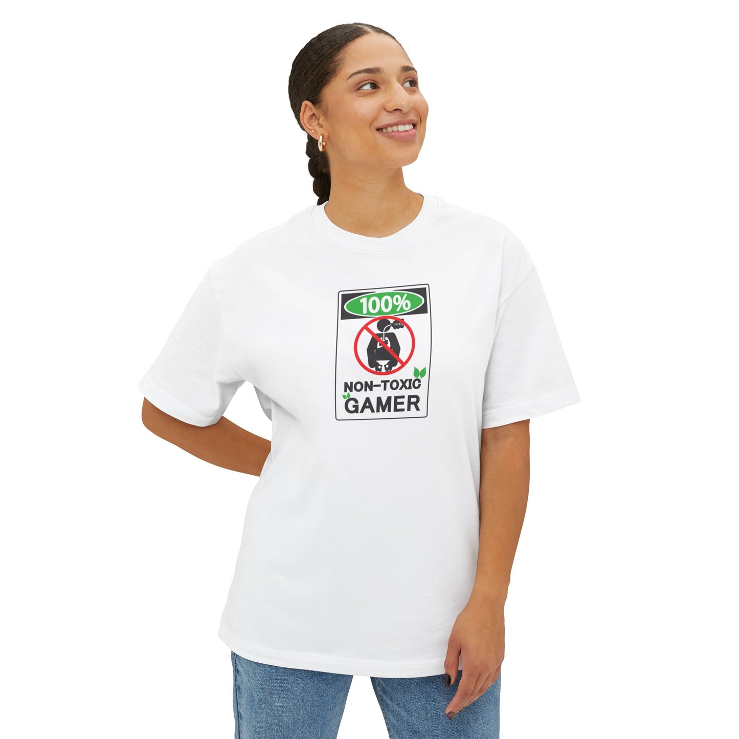 NON-TOXIC GAMER. Unisex Oversized Boxy Tee