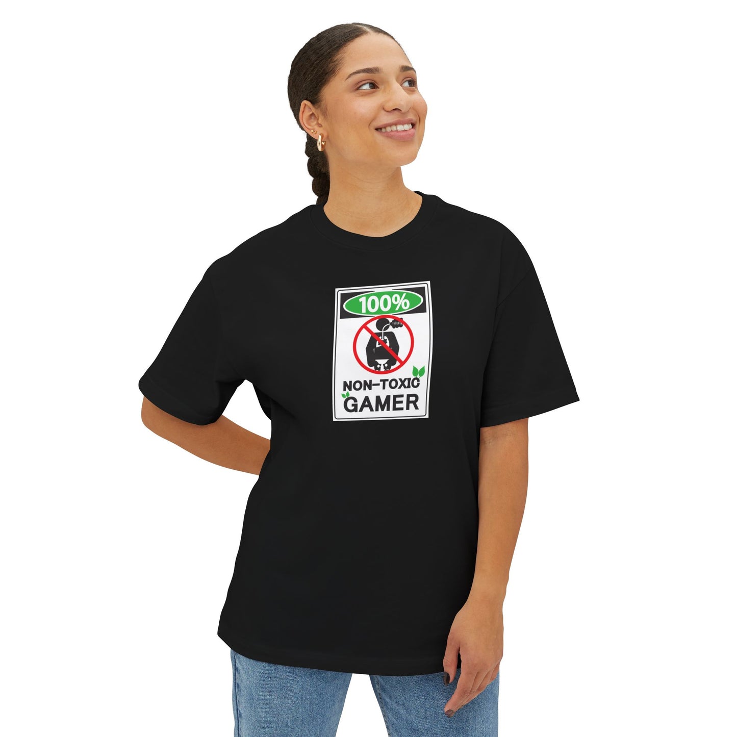 NON-TOXIC GAMER. Unisex Oversized Boxy Tee