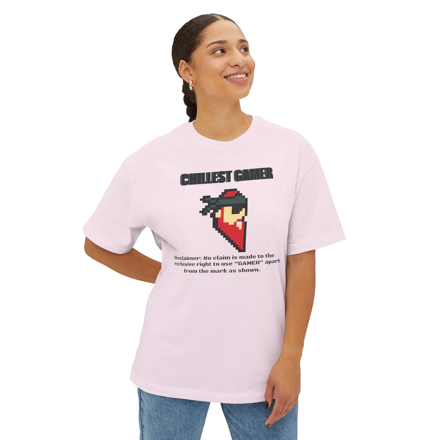 CHILLEST GAMER. Unisex Oversized Boxy Tee