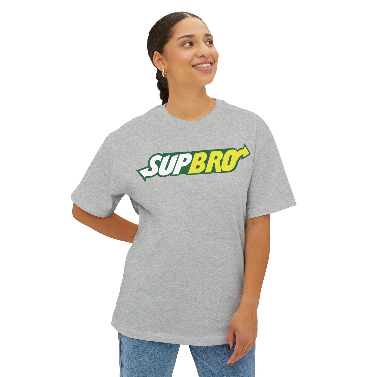 SUPBRO. Unisex Oversized Boxy Tee