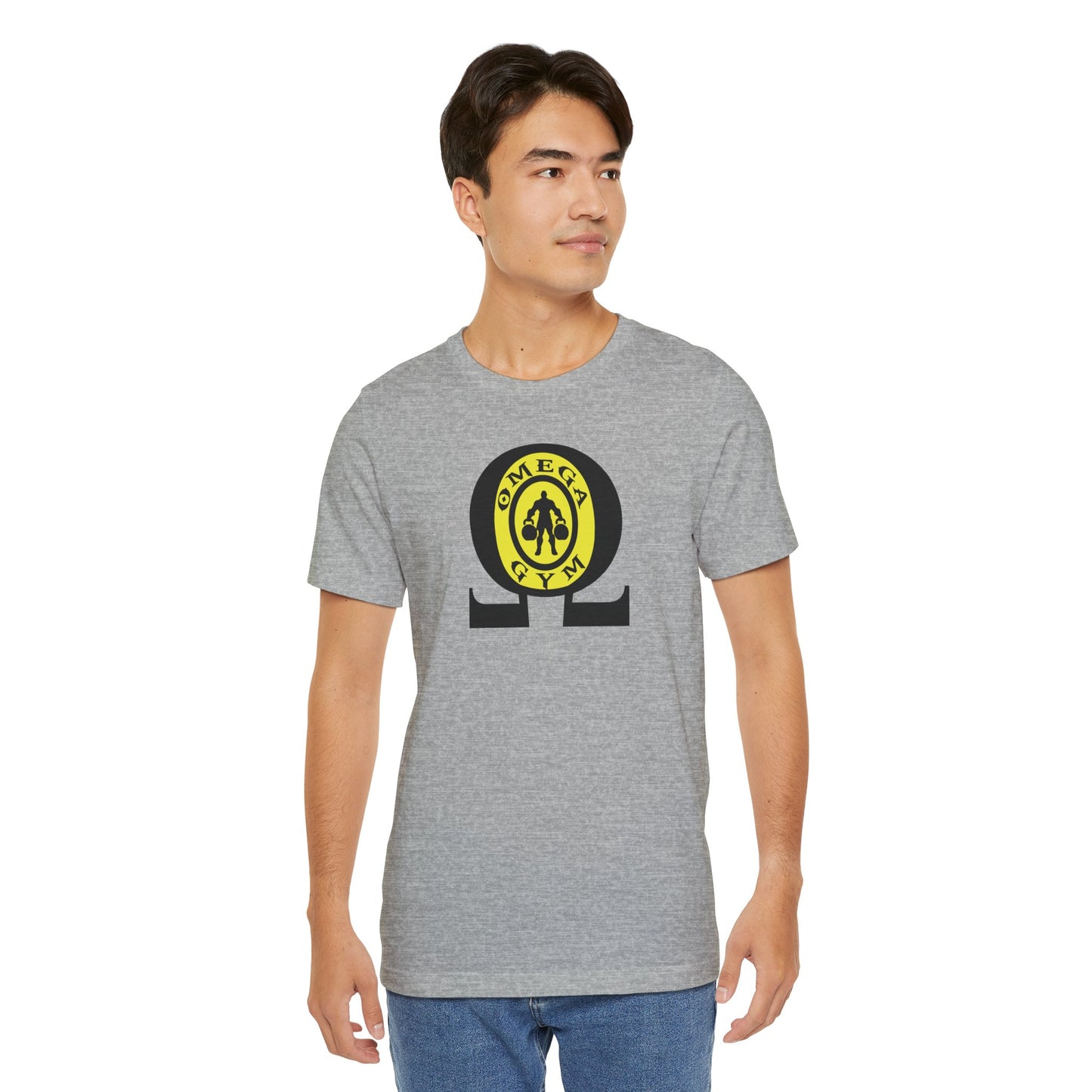 OMEGA GYM. Unisex Jersey Short Sleeve Tee