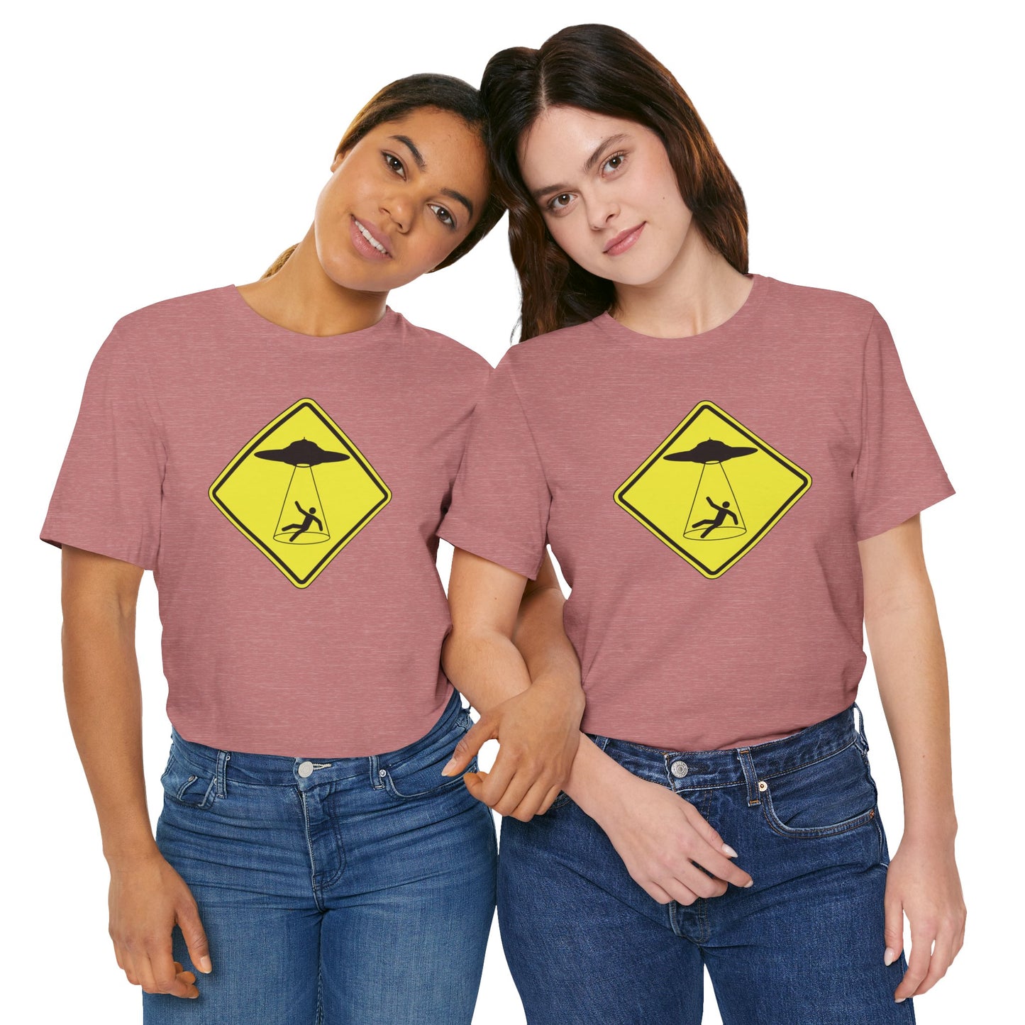 CAUTION UFO! Unisex Jersey Short Sleeve Tee