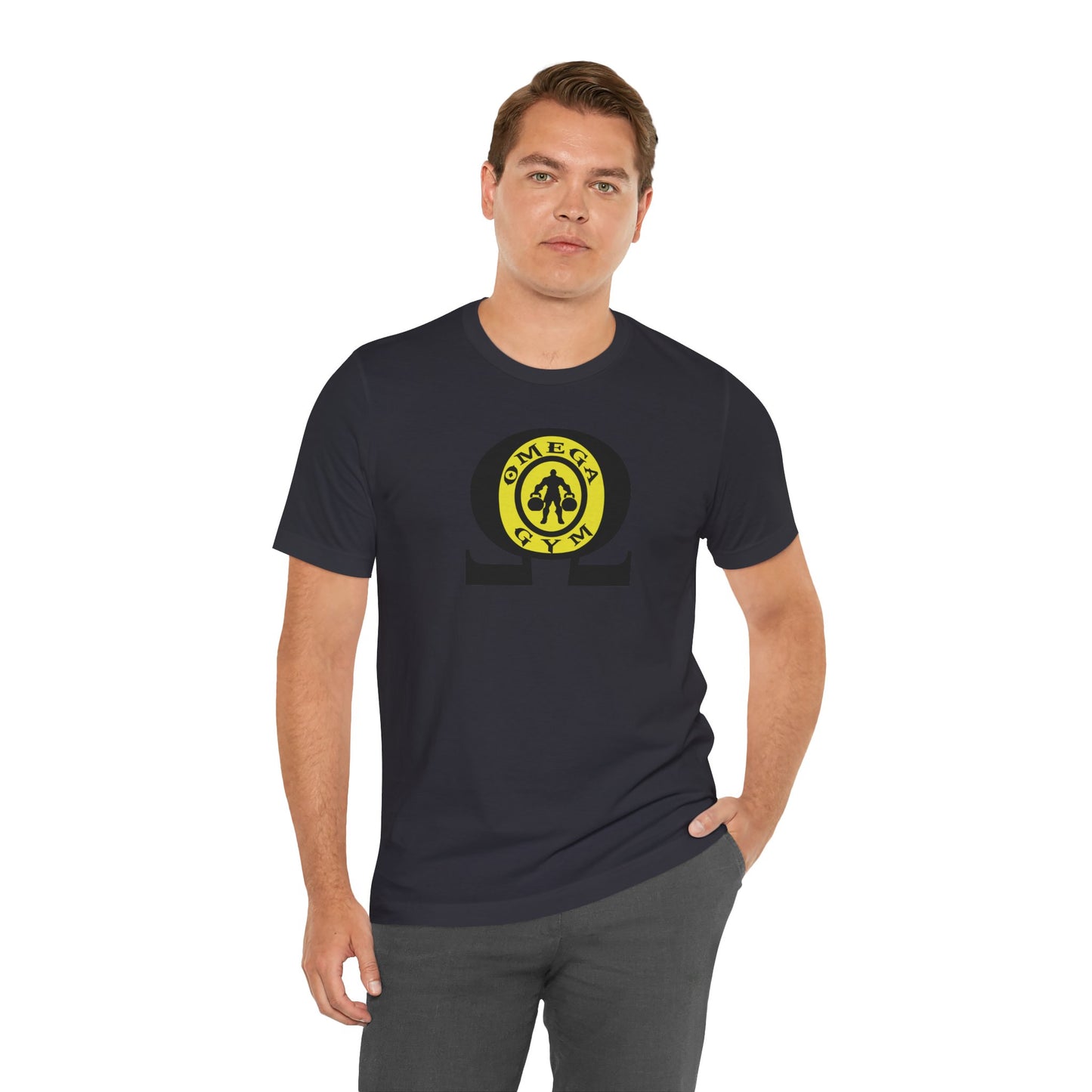 OMEGA GYM. Unisex Jersey Short Sleeve Tee