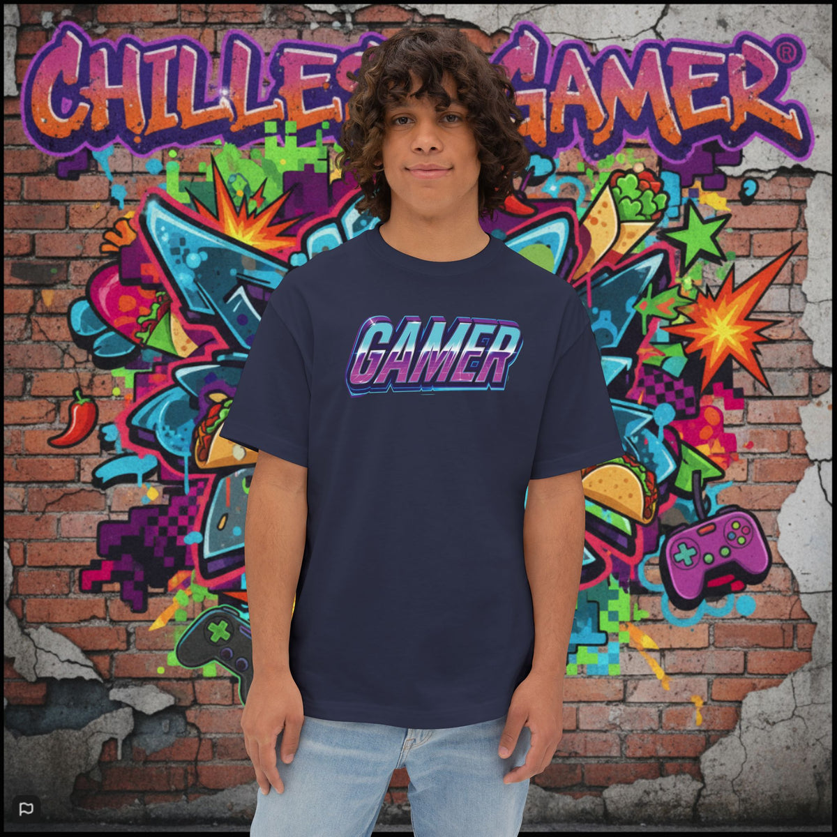 GAMER. Unisex Oversized Boxy Tee