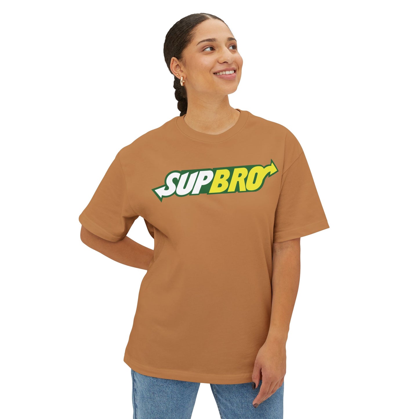 SUPBRO. Unisex Oversized Boxy Tee