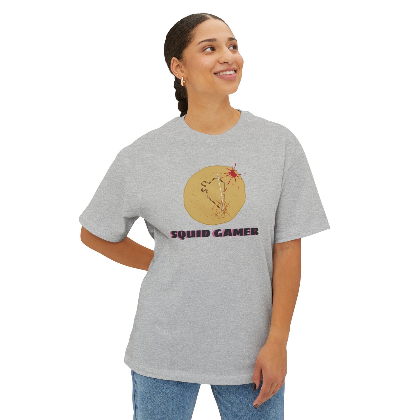 SQUID GAMER. Unisex Oversized Boxy Tee