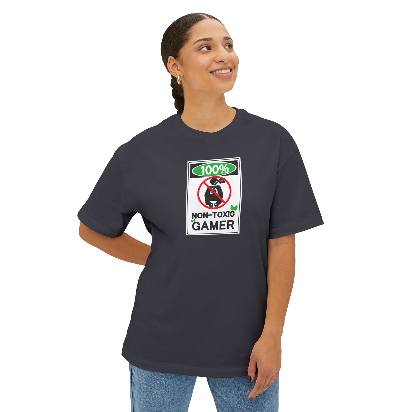 NON-TOXIC GAMER. Unisex Oversized Boxy Tee