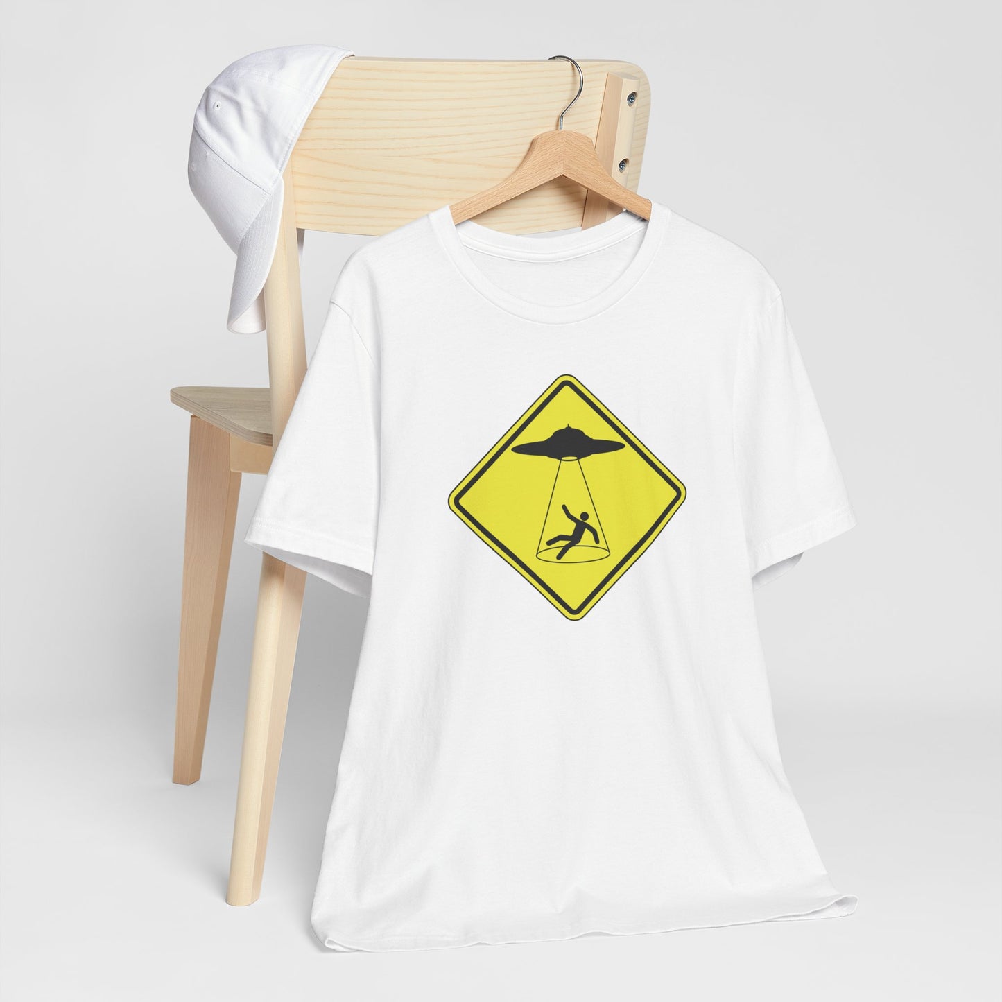 CAUTION UFO! Unisex Jersey Short Sleeve Tee