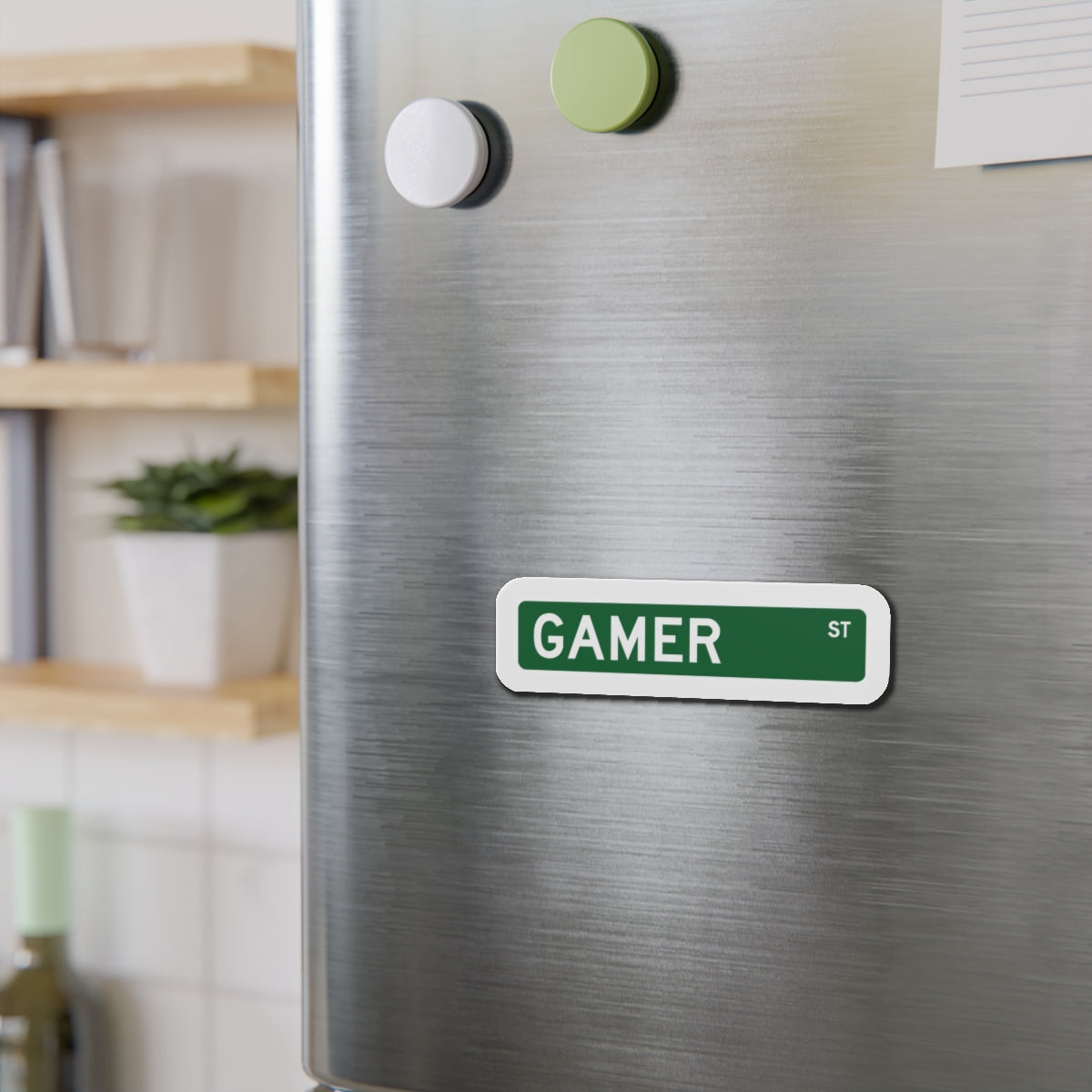 GAMER STREET. Die-Cut Magnets