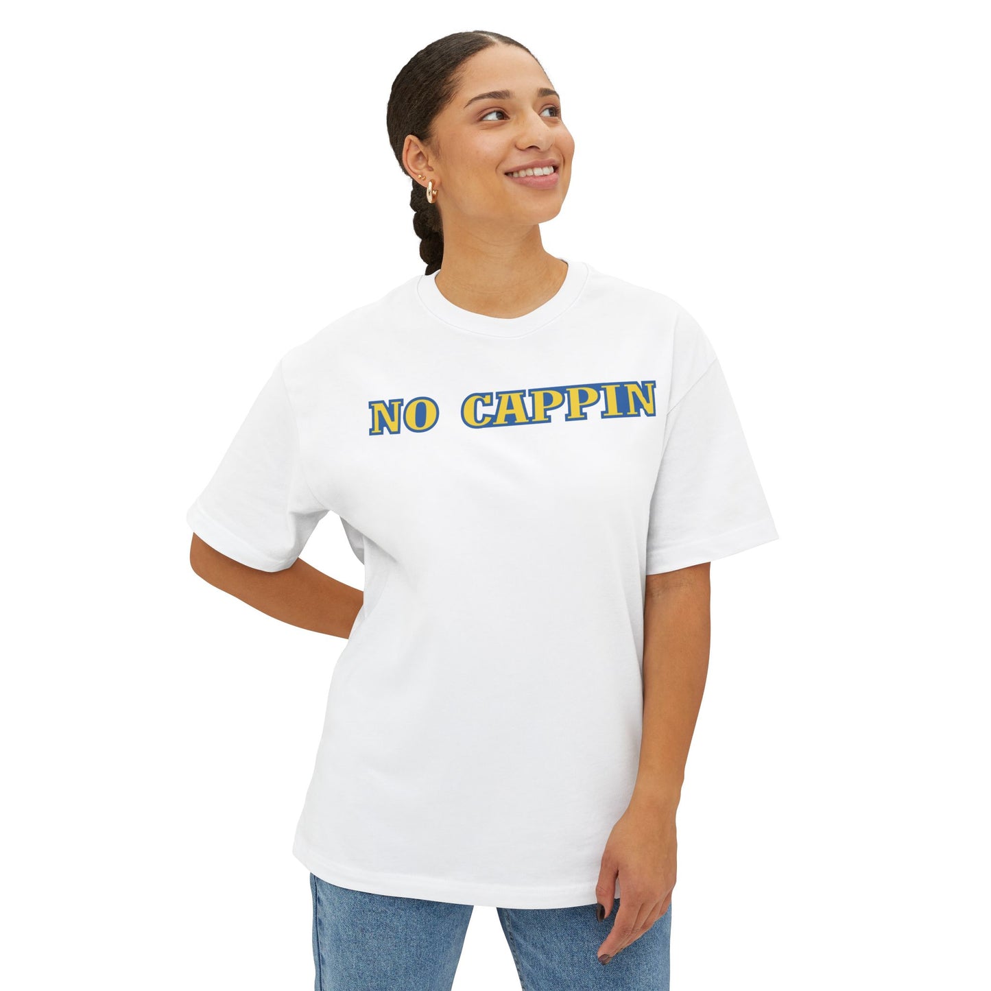 NO CAPPIN. Unisex Oversized Boxy Tee