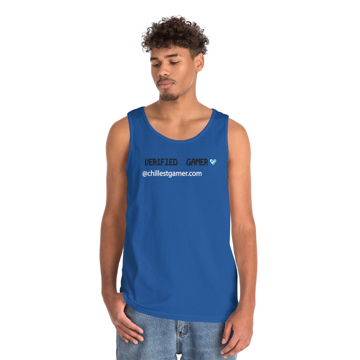 VERIFIED GAMER. Unisex Heavy Cotton Tank Top