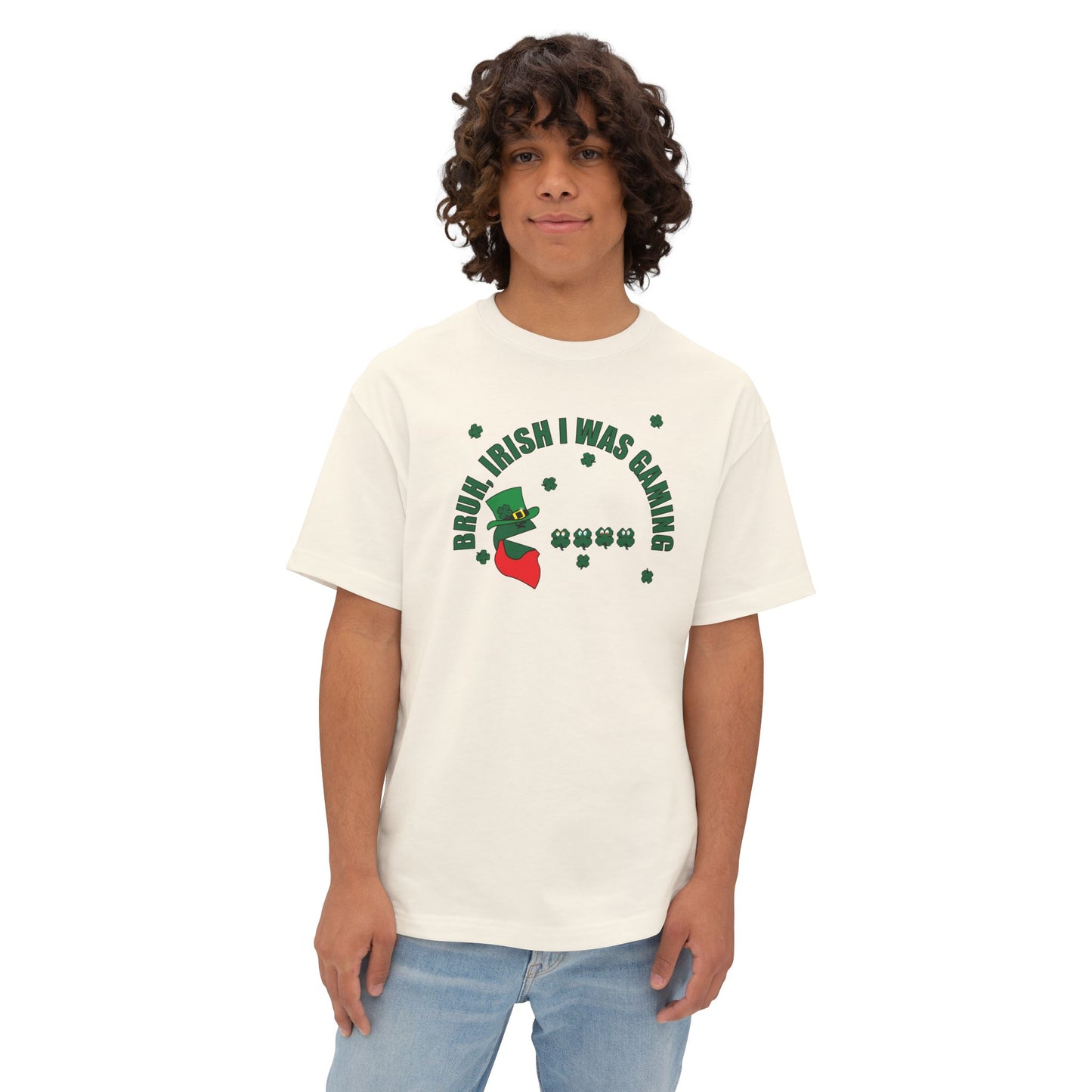 LUCKY GAMER. Unisex Oversized Boxy Tee