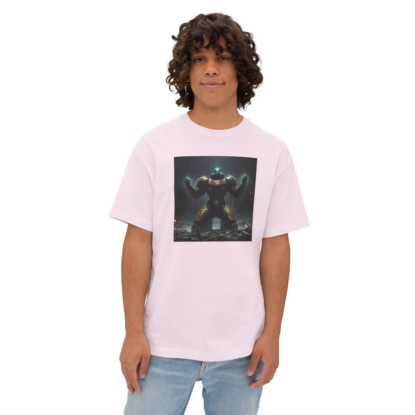 DEAD PLANET (AI generated). Unisex Oversized Boxy Tee