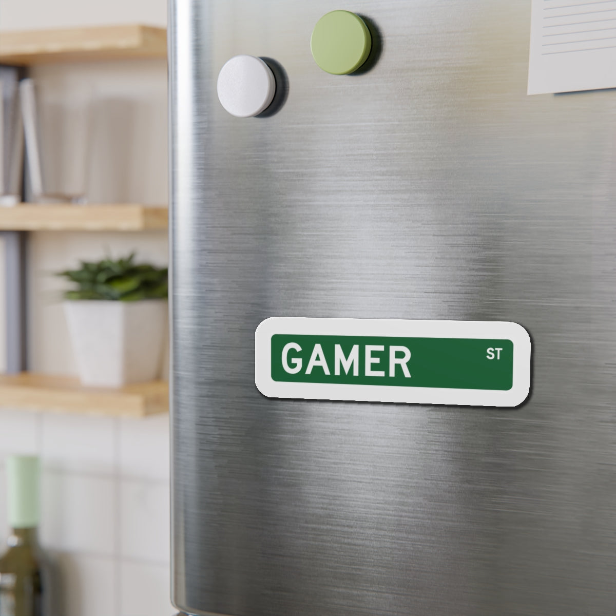 GAMER STREET. Die-Cut Magnets
