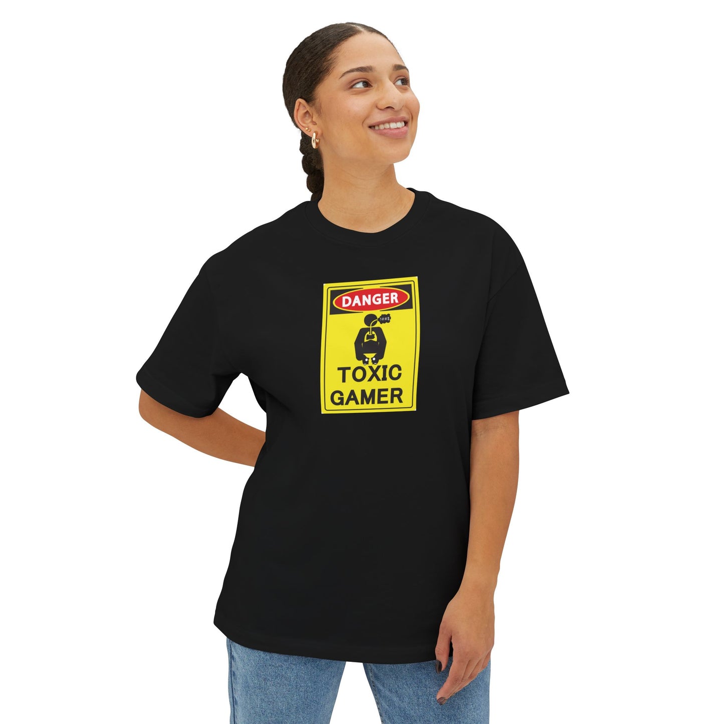 TOXIC GAMER. Unisex Oversized Boxy Tee